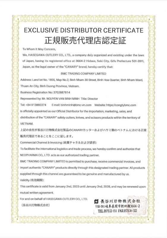 CÔNG TY TNHH THƯƠNG MẠI BMC